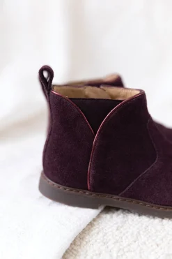 Tartine et Chocolat Bottines Cuir aubergine|Enfant Souliers|Chaussures