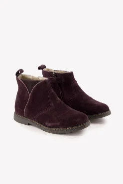 Tartine et Chocolat Bottines Cuir aubergine|Enfant Souliers|Chaussures