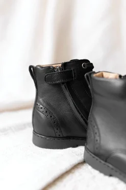 Tartine et Chocolat Bottines Cuir noir|Enfant Souliers|Chaussures