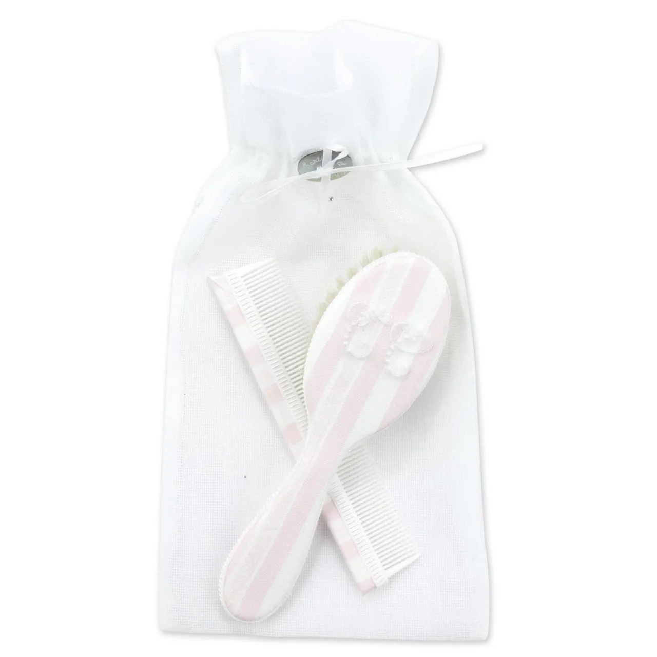 Tartine et Chocolat Brosse & Peigne Garda rose pâle Made In France| Linges - Accessoires De Bain