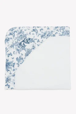 Tartine et Chocolat Cape de bain Imprimé inspiration toile de jouy bleu| Toile De Jouy Bleu|Linges - Accessoires De Bain