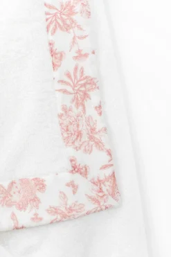Tartine et Chocolat Cape de bain Imprimé inspiration Toile de Jouy rose| Toile De Jouy Rose|Linges - Accessoires De Bain