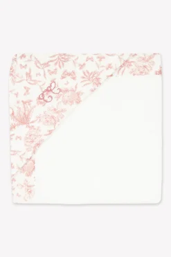 Tartine et Chocolat Cape de bain Imprimé inspiration Toile de Jouy rose| Toile De Jouy Rose|Linges - Accessoires De Bain