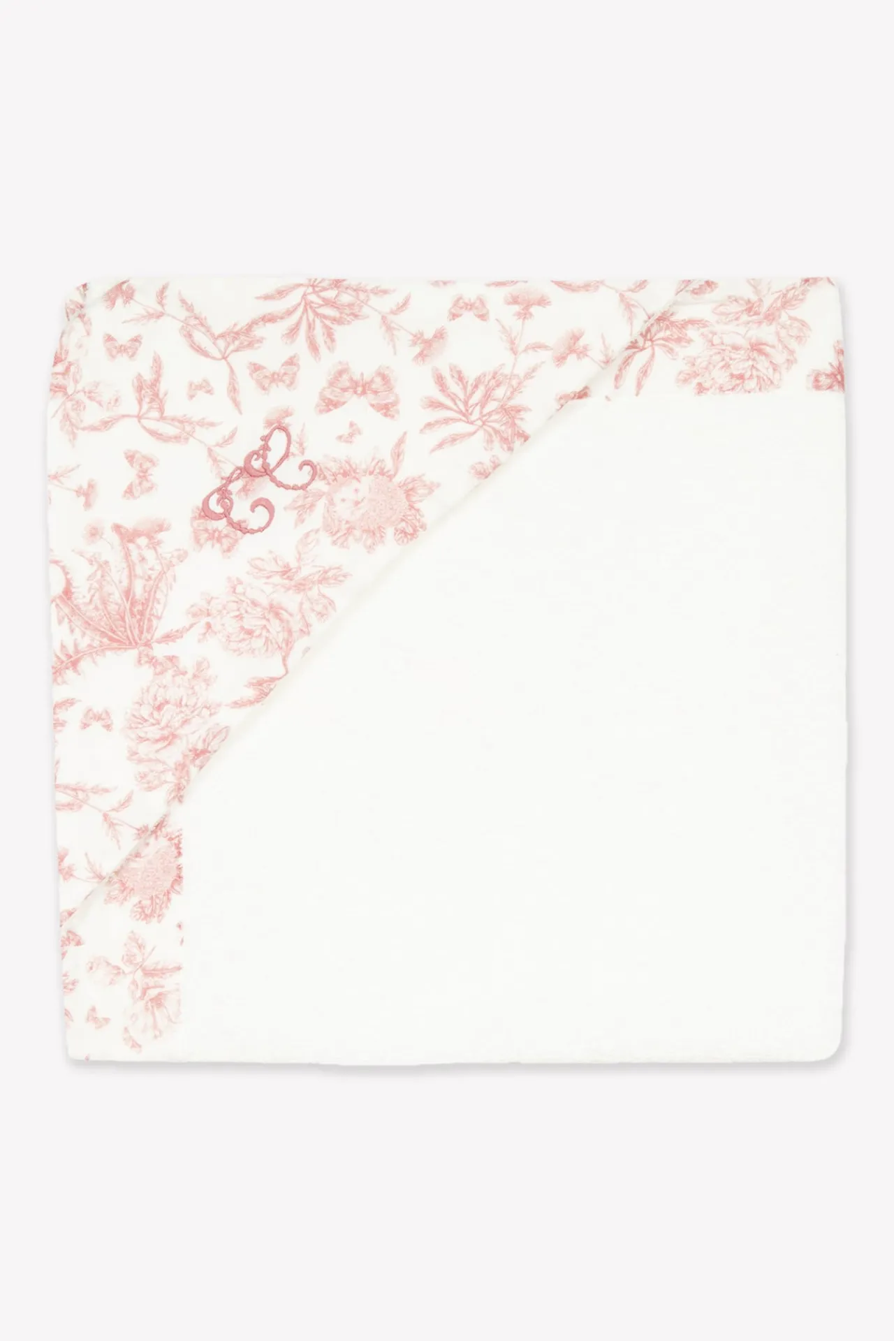 Tartine et Chocolat Cape de bain Imprimé inspiration Toile de Jouy rose| Toile De Jouy Rose|Linges - Accessoires De Bain