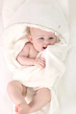 Tartine et Chocolat Cape de bain Délicatesse nacre| Linges - Accessoires De Bain|Délicatesse Nacre