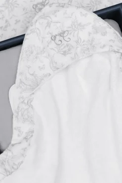 Tartine et Chocolat Cape de bain Imprimé inspiration toile de jouy gris| Toile De Jouy Gris|Linges - Accessoires De Bain
