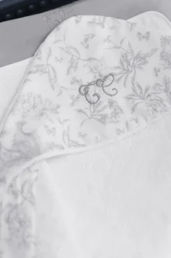 Tartine et Chocolat Cape de bain Imprimé inspiration toile de jouy gris| Toile De Jouy Gris|Linges - Accessoires De Bain