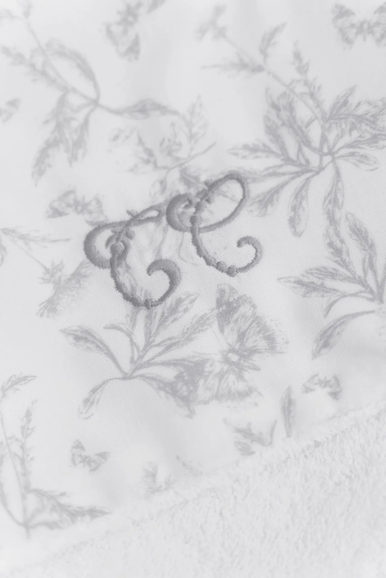 Tartine et Chocolat Cape de bain Imprimé inspiration toile de jouy gris| Toile De Jouy Gris|Linges - Accessoires De Bain