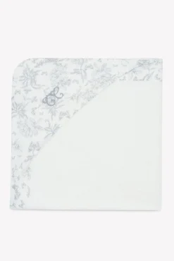 Tartine et Chocolat Cape de bain Imprimé inspiration toile de jouy gris| Toile De Jouy Gris|Linges - Accessoires De Bain