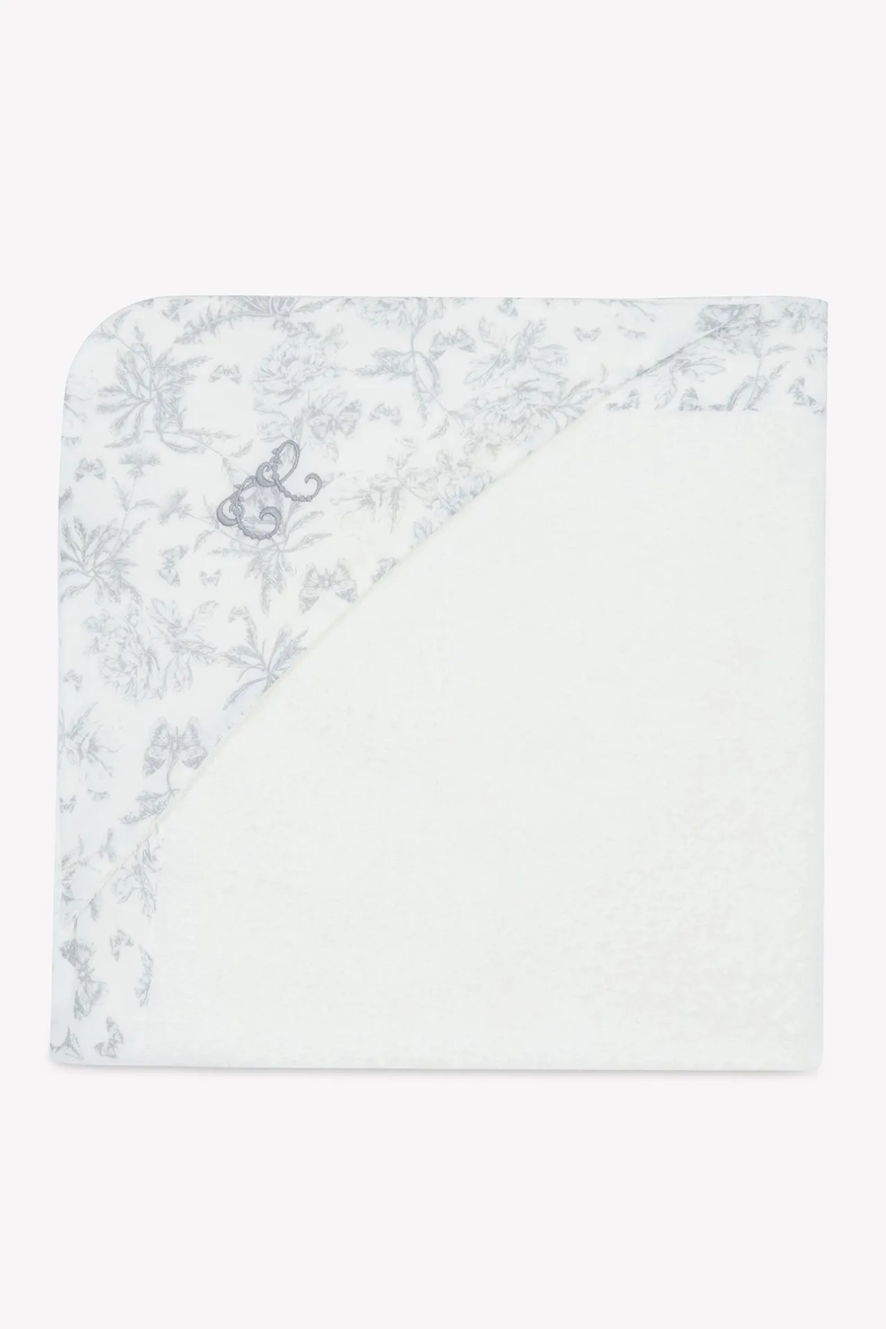 Tartine et Chocolat Cape de bain Imprimé inspiration toile de jouy gris| Toile De Jouy Gris|Linges - Accessoires De Bain