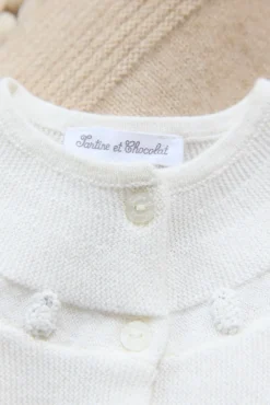Tartine et Chocolat Cardigan Ecru broderie moutons| Cardigans|Cardigans - Gilets