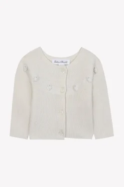 Tartine et Chocolat Cardigan Ecru broderie moutons| Cardigans|Cardigans - Gilets