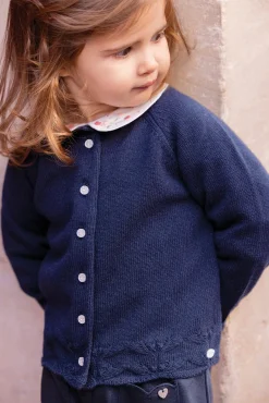 Tartine et Chocolat Cardigan Marine maille| Cardigans - Pulls - Sweats