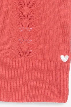 Tartine et Chocolat Cardigan Praline en laine ajourée|Enfant Cardigans - Pulls - Sweats