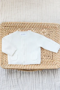 Tartine et Chocolat Cardigan Ecru avec poches| Cardigans - Gilets
