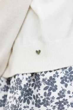Tartine et Chocolat Cardigan Ecru nœuds|Enfant Cardigans - Pulls - Sweats
