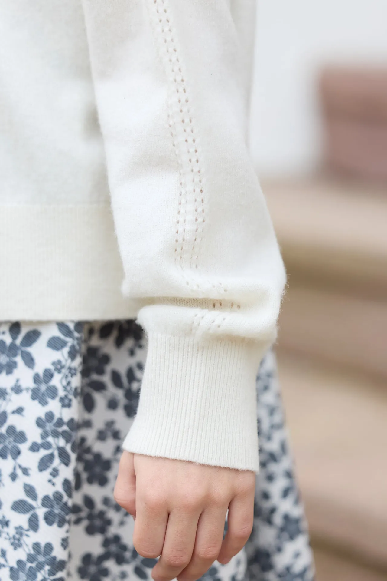 Tartine et Chocolat Cardigan Ecru nœuds|Enfant Cardigans - Pulls - Sweats