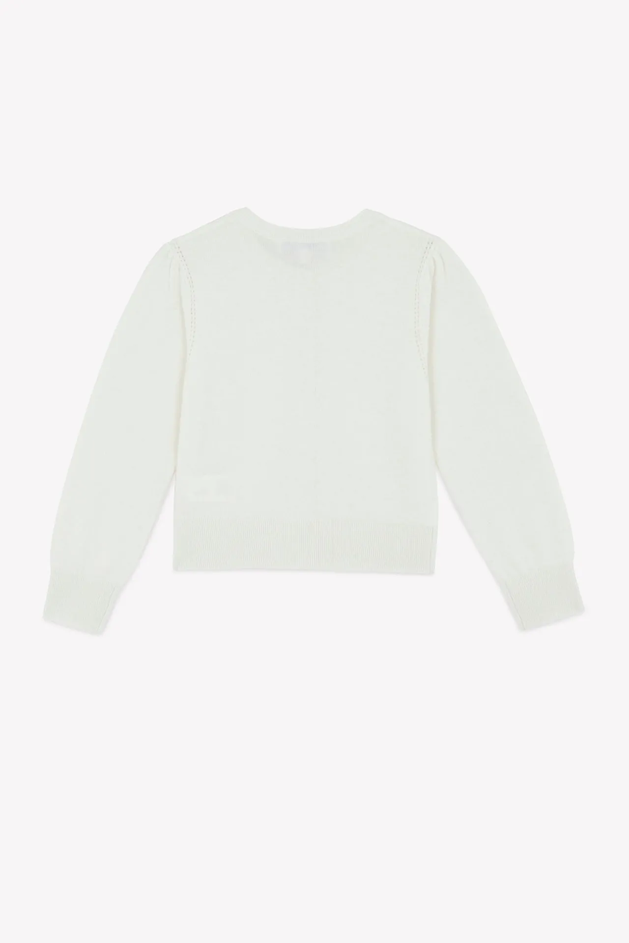 Tartine et Chocolat Cardigan Ecru nœuds|Enfant Cardigans - Pulls - Sweats