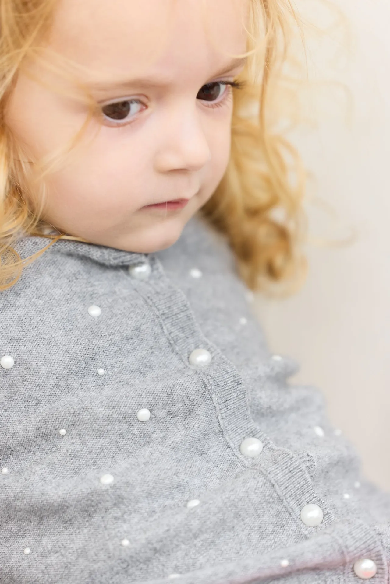 Tartine et Chocolat Cardigan Gris chiné perles| Cardigans - Pulls - Sweats