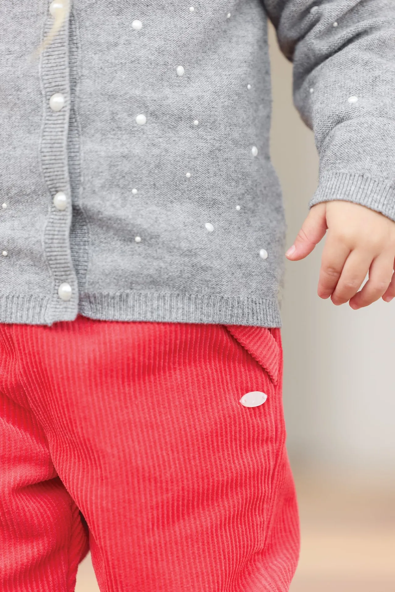 Tartine et Chocolat Cardigan Gris chiné perles| Cardigans - Pulls - Sweats
