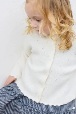 Tartine et Chocolat Cardigan Ecru 100% cachemire| Cardigans - Pulls - Sweats