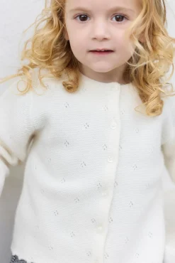 Tartine et Chocolat Cardigan Ecru 100% cachemire| Cardigans - Pulls - Sweats