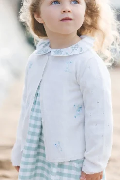 Tartine et Chocolat Cardigan Emeraude broderie florale| Cardigans - Pulls - Sweats