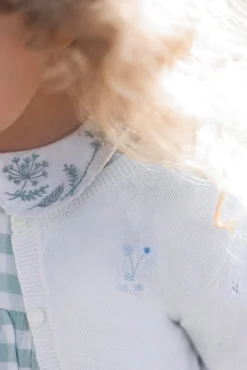 Tartine et Chocolat Cardigan Emeraude broderie florale| Cardigans - Pulls - Sweats