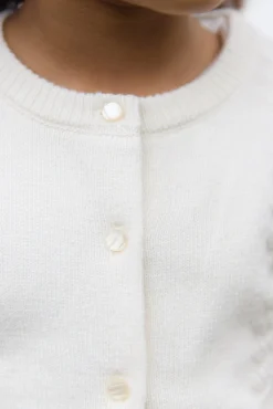 Tartine et Chocolat Cardigan Ecru en laine ajourée|Enfant Cardigans - Pulls - Sweats
