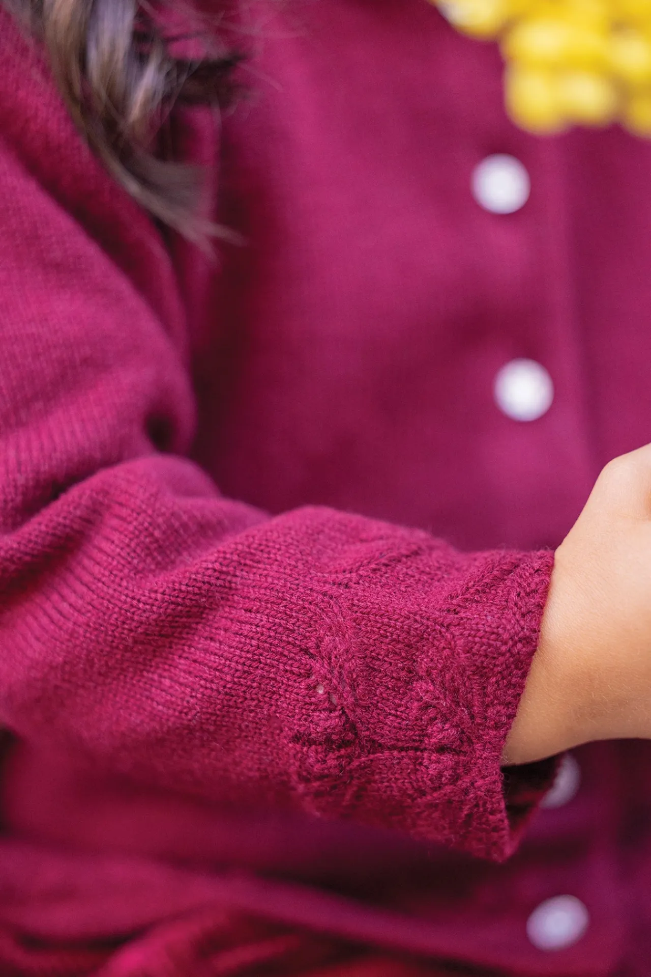 Tartine et Chocolat Cardigan Prune maille| Cardigans - Pulls - Sweats