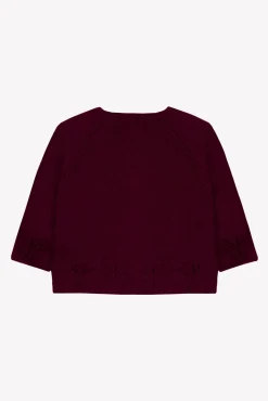 Tartine et Chocolat Cardigan Prune maille| Cardigans - Pulls - Sweats