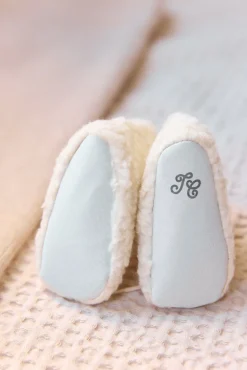 Tartine et Chocolat Chaussons Ecru imitation fourrure| Accessoires - Chaussons|Accessoires - Chaussons