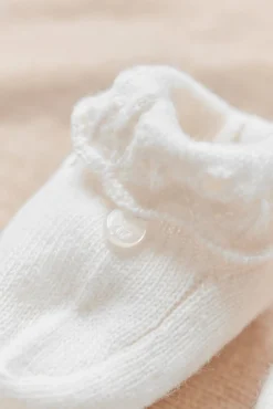 Tartine et Chocolat Chaussons Ecru volants| Accessoires - Chaussons