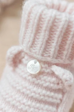 Tartine et Chocolat Chaussons Rose pâle laine| Accessoires - Chaussons
