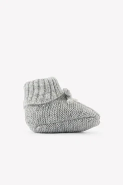 Tartine et Chocolat Chaussons Gris chiné nœud| Accessoires - Chaussons|Accessoires - Chaussons