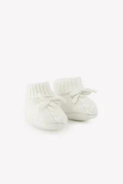 Tartine et Chocolat Chaussons Ecru nœud| Accessoires - Chaussons|Accessoires - Chaussons