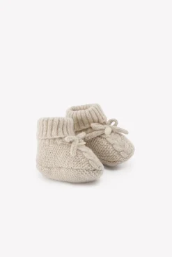 Tartine et Chocolat Chaussons Moka chiné nœud| Accessoires - Chaussons|Accessoires - Chaussons