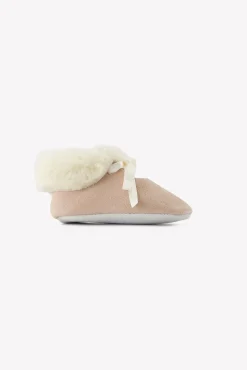 Tartine et Chocolat Chaussons Rose pâle cuir| Accessoires