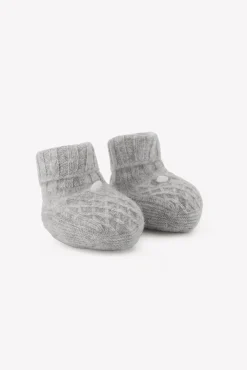 Tartine et Chocolat Chaussons Gris clair 100% cachemire| Cachemire|Accessoires - Chaussons
