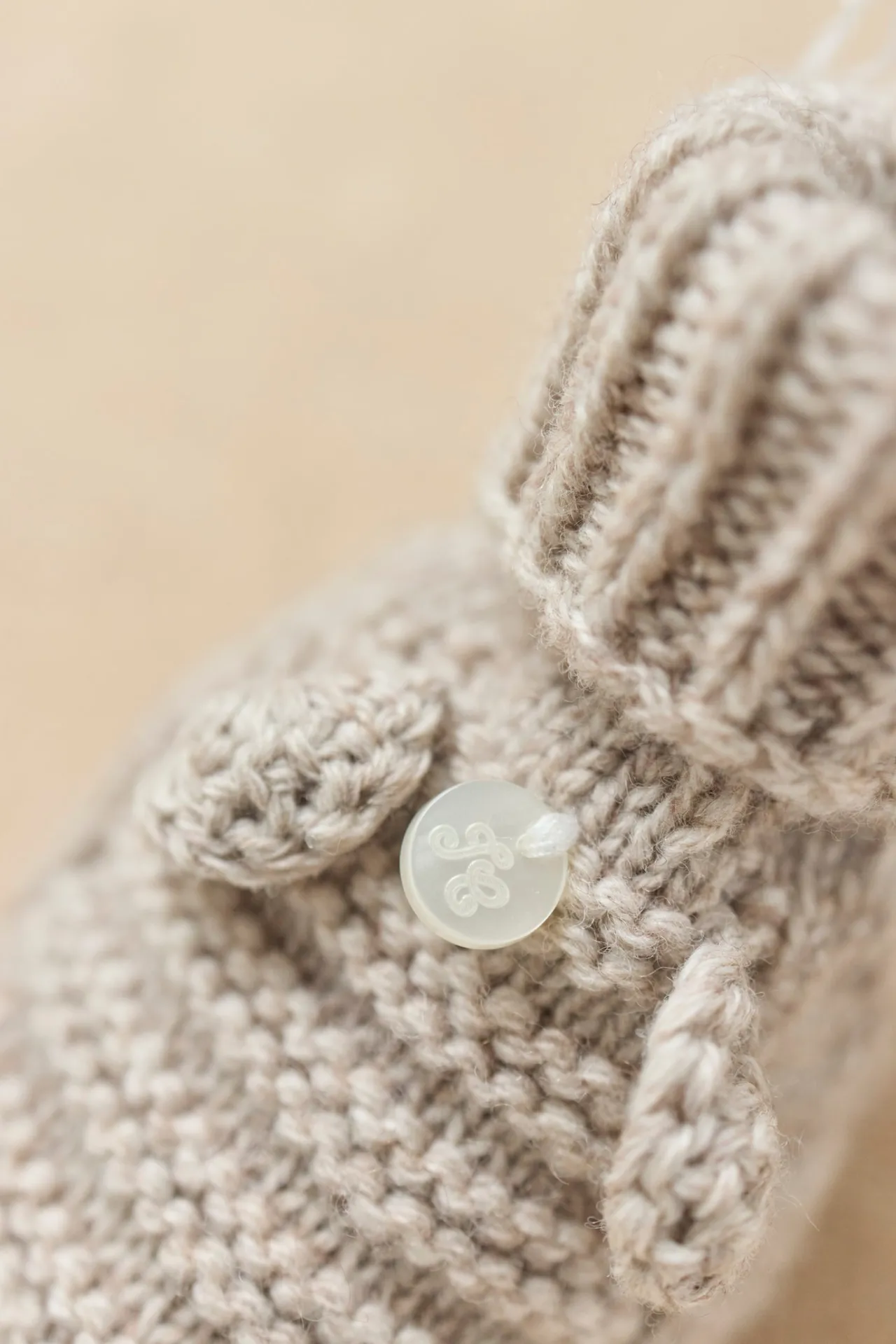 Tartine et Chocolat Chaussons Greige chiné laine| Accessoires - Chaussons