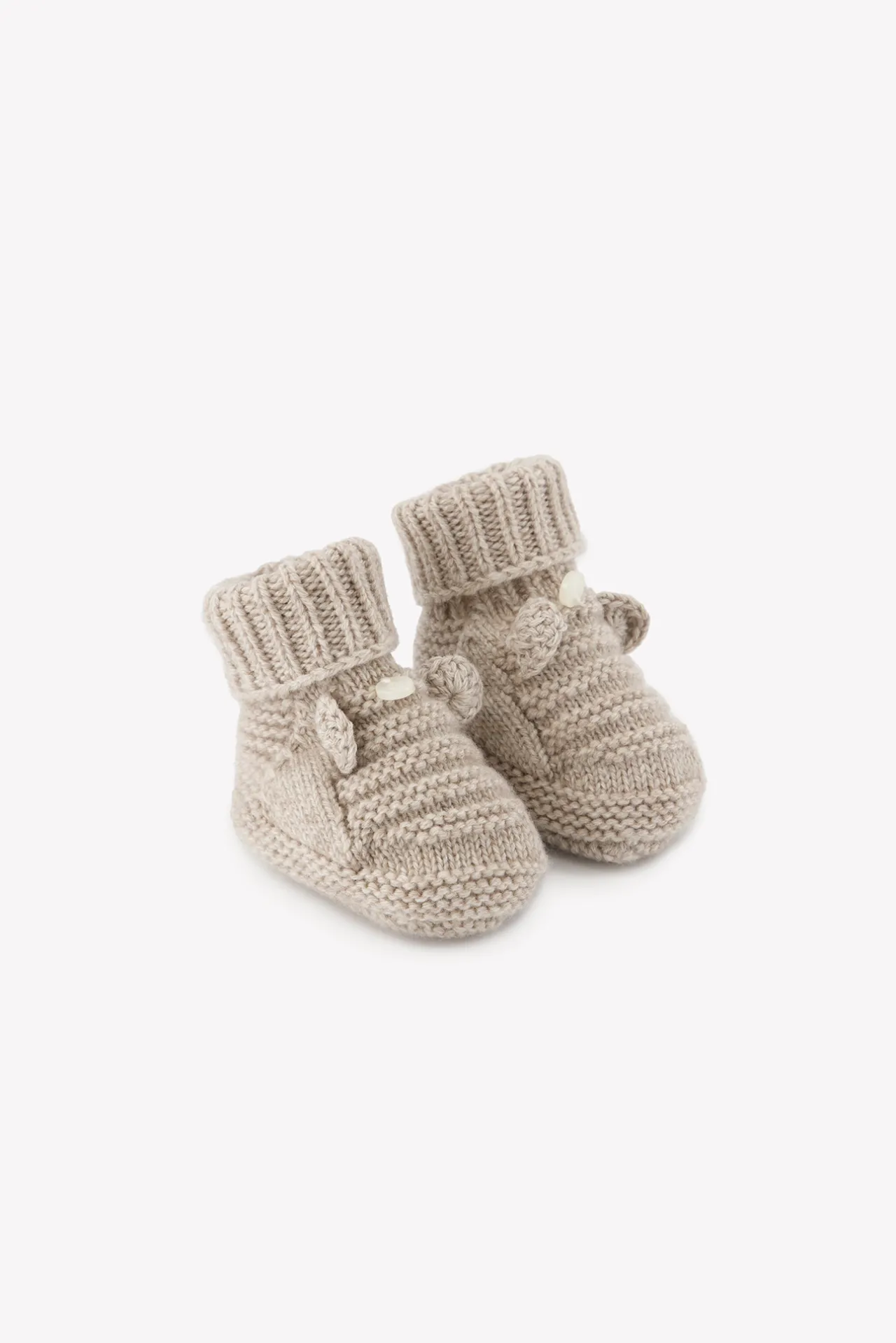 Tartine et Chocolat Chaussons Greige chiné laine| Accessoires - Chaussons