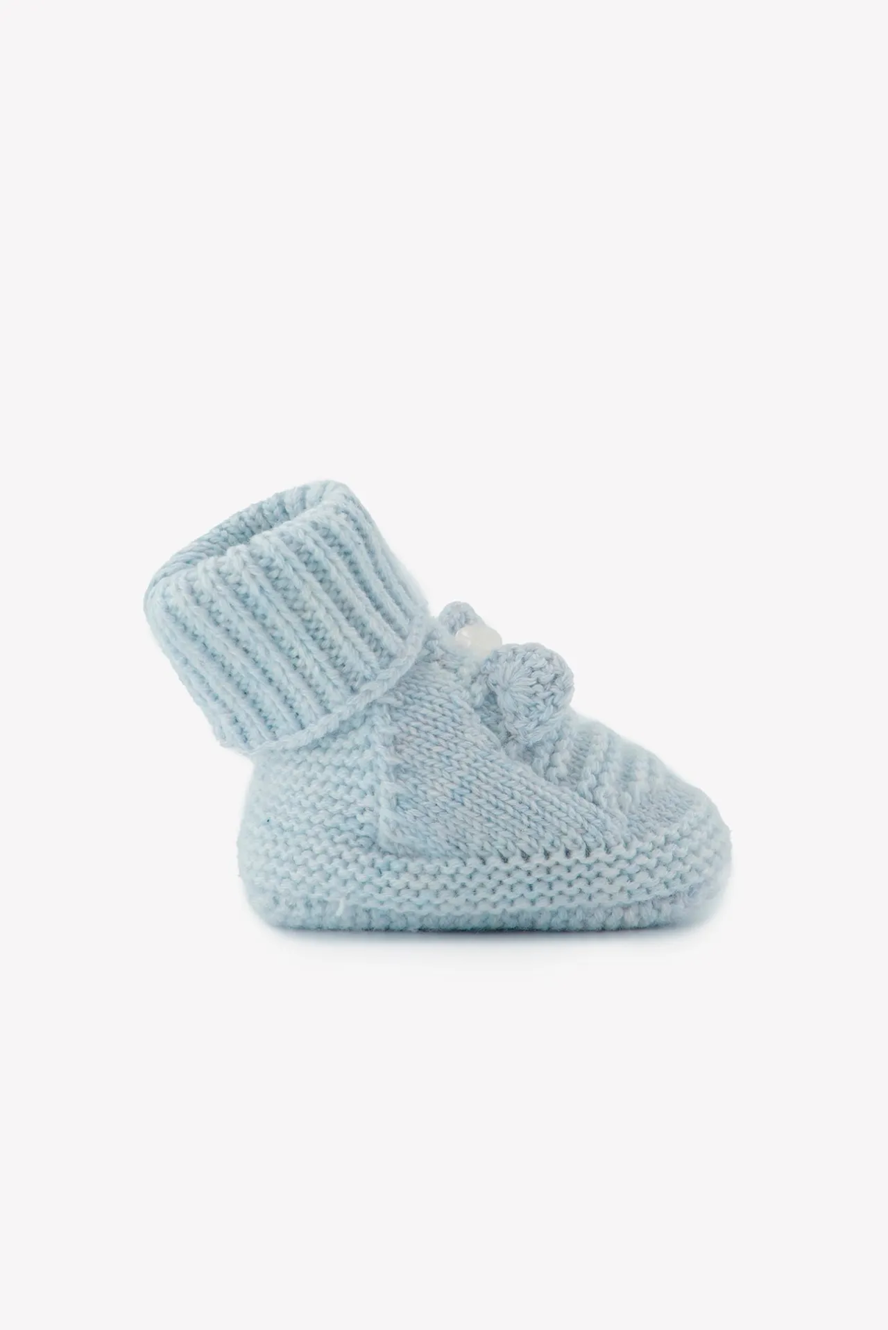 Tartine et Chocolat Chaussons Bleu chiné laine| Accessoires - Chaussons