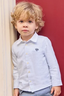Tartine et Chocolat Chemise Bleu ciel monogramme TC| Chemises