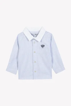 Tartine et Chocolat Chemise Bleu ciel monogramme TC| Chemises