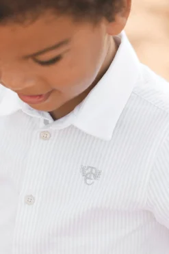 Tartine et Chocolat Chemise Gris clair rayures monogramme TC| Chemises