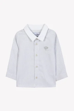 Tartine et Chocolat Chemise Gris clair rayures monogramme TC| Chemises