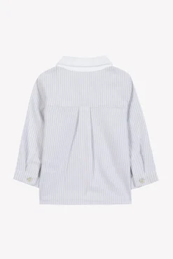 Tartine et Chocolat Chemise Gris clair rayures monogramme TC| Chemises