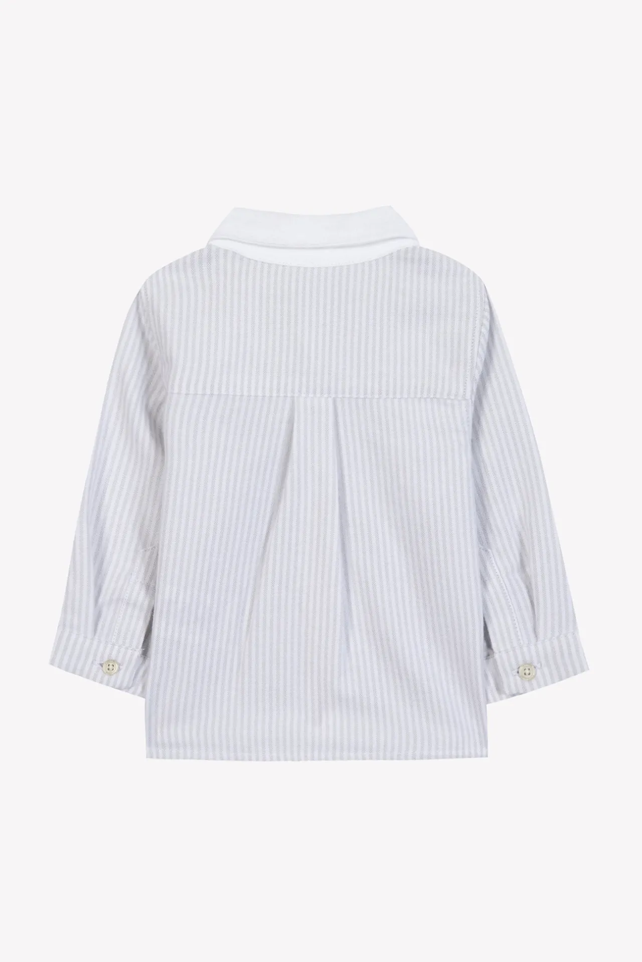 Tartine et Chocolat Chemise Gris clair rayures monogramme TC| Chemises