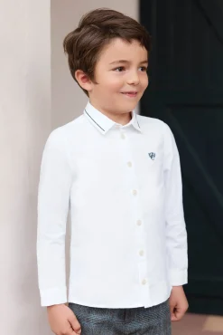 Tartine et Chocolat Chemise Blanc avec boutons apparents|Enfant Chemises