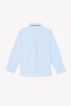 Tartine et Chocolat Chemise Bleu ciel avec boutons apparents|Enfant Chemises